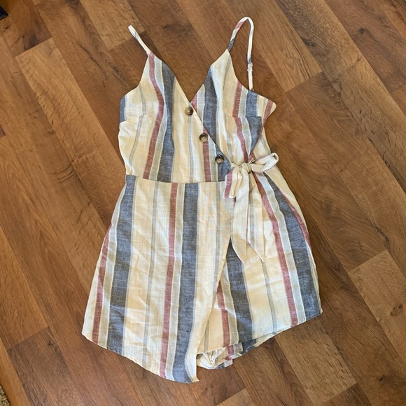 SHEIN Pants - 3 for $10 - Linen Striped Romper